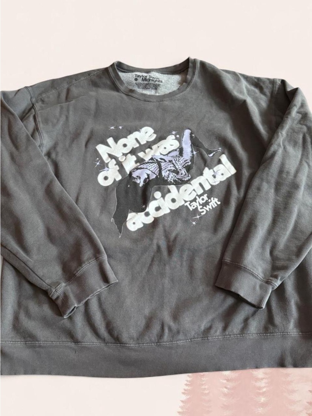 Taylor Swift Midnights None of It Was Accidental Crewneck Sweatshirt 3X
